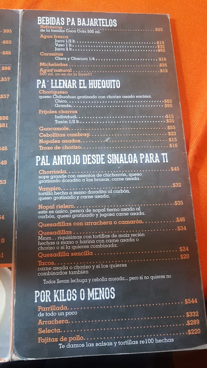Los Rieleros Menu - Image 5